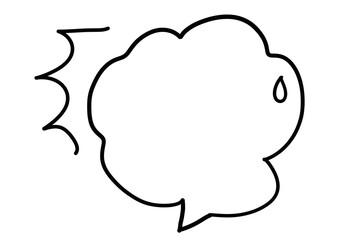 表情のある吹き出し