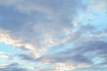 Blue sky and clouds for backgrounds.