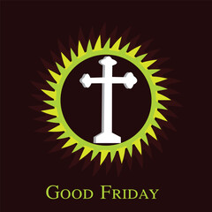 Vector illustration of a Background for Good Friday. Christian holiday.