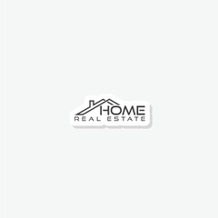 Home real estate logo sticker icon