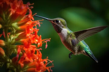 hummingbird in flight
