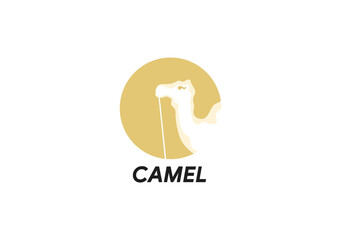Illustration Vector graphic of camel fit for creative simple element design etc.