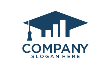 Graduation hat cap icons. Academic cap. Graduation student cap and diploma logo template