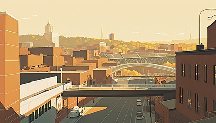 Knoxville cityscape (ai generate)