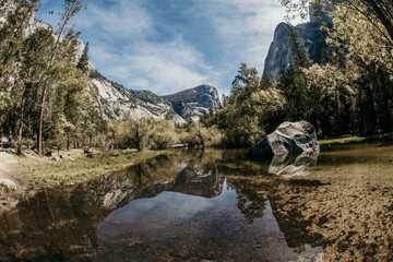 Mirror Lake in Yosemite National Park 