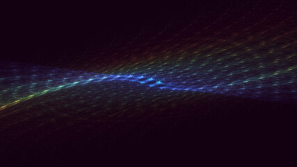 3D rendering abstract fractal light background