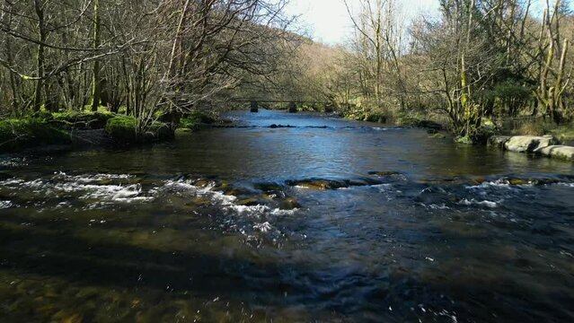 River Rothay flowing near Rydal Water in the English Lake District Cumbria