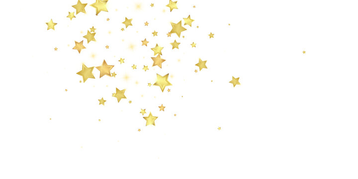 Magic stars vector overlay.  Gold stars scattered