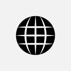 Globe Icon. Earth, World Symbol for Design, Presentation, Website or Apps Elements – Vector. 