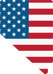 outline drawing of nevada state map on usa flag.