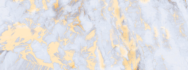 Fototapeta na wymiar bstract grey white marble background with golden veins, artificial stone texture, modern wallpaper