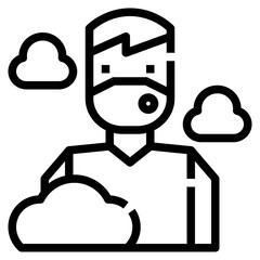 mask line icon