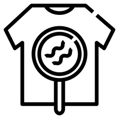 Microfiber line icon