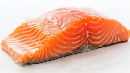 fresh salmon on a plate