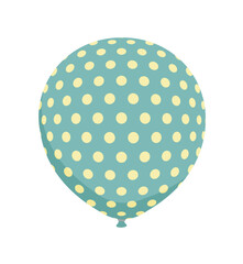 Rubber balloon illustration with simple pattern