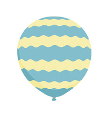 Rubber balloon illustration with simple pattern