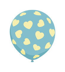 Rubber balloon illustration with simple pattern