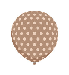 Rubber balloon illustration with simple pattern