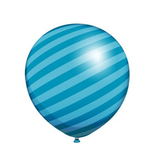 Rubber balloon illustration with simple pattern (realistic)