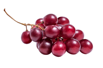red grapes isolated