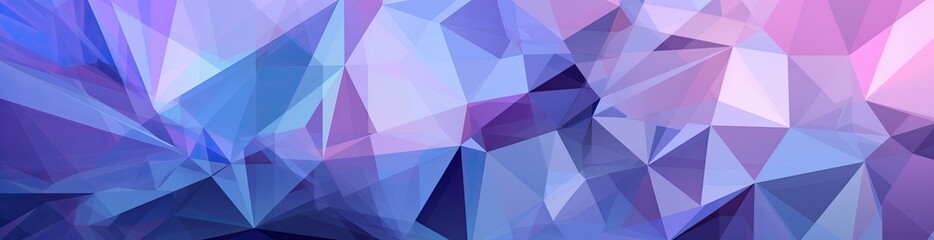 Panorama. Abstract purple magenta teal blue background. Geometric pattern with lines and triangles. Gradient. Illustration. Wide banner. Modern multicolor background with space for design.