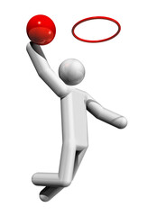 Basketball 3D symbol
