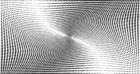Fototapeta na wymiar Grunge halftone dots pattern texture background 