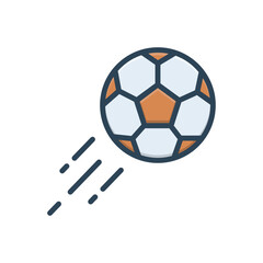 Fototapeta premium Color illustration icon for football 
