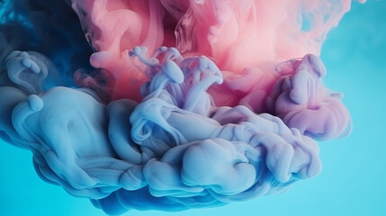 Obraz premium Abstract colorful paint. Illustration AI Generative.