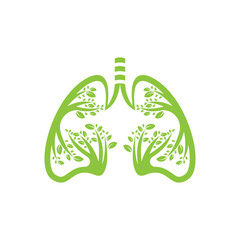Lungs logo vector icon design