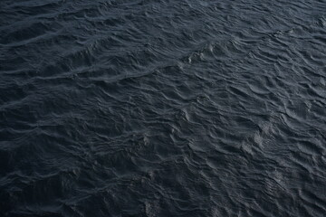 Dark blue sea wave that brew by the strong wind