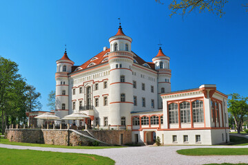 Fototapeta premium Palace in Wojanow, village in Lower Silesia Voivodeship, Poland.