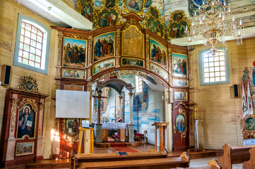 Church of the Nativity of St. John the Baptist. Michniowiec, Subcarpathian Voivodeship, Poland.