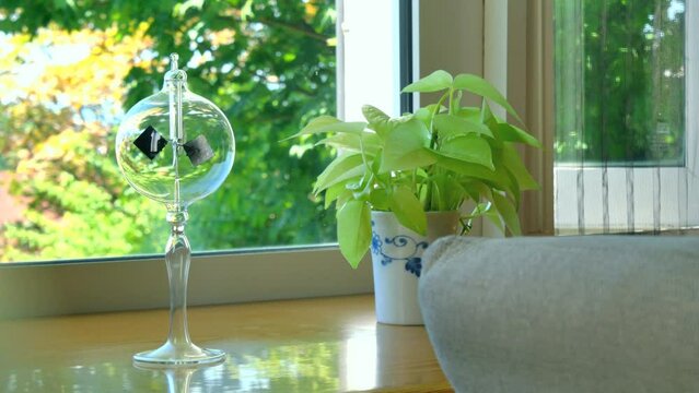 Bright window with a radiometer