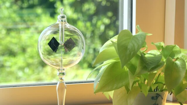 Bright window with a radiometer