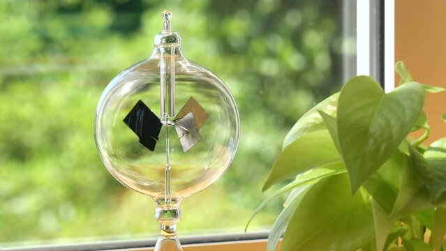 Bright window with a radiometer