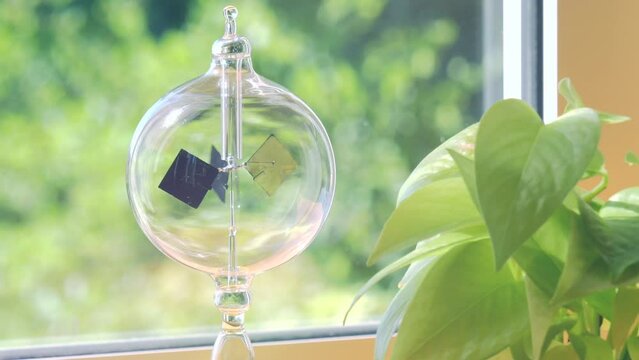 Bright window with a radiometer