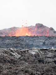 Volcano eruption  in Mt. Fagradalsfjall August 2022
