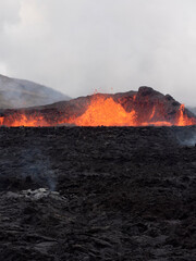 Volcano eruption  in Mt. Fagradalsfjall August 2022
