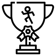 Trophy line icon
