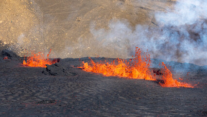 Volcano eruption  in Mt. Fagradalsfjall August 2022
