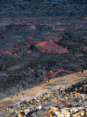 Volcano eruption  in Mt. Fagradalsfjall August 2022
