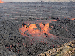Volcano eruption  in Mt. Fagradalsfjall August 2022
