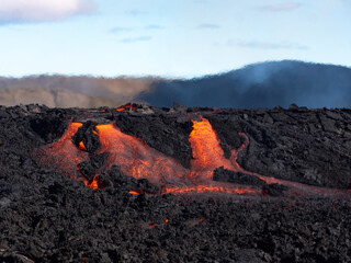 Volcano eruption  in Mt. Fagradalsfjall August 2022
