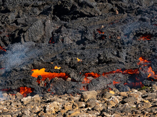 Volcano eruption  in Mt. Fagradalsfjall August 2022
