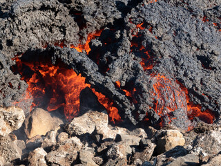Volcano eruption  in Mt. Fagradalsfjall August 2022
