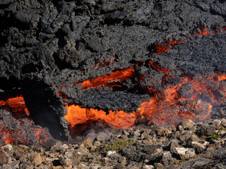 Volcano eruption  in Mt. Fagradalsfjall August 2022
