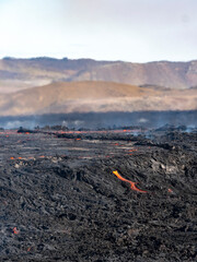 Volcano eruption  in Mt. Fagradalsfjall August 2022
