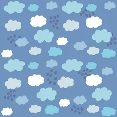 Fotobehang Little clouds pattern  © Sirikul