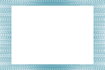 水色の丸筆ブラシのフレーム素材(透過)